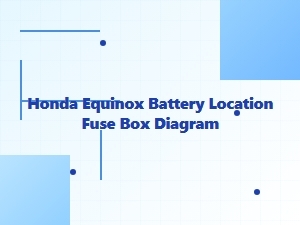 How to Locate the Battery, Fuse Box, and Diagram in Your Honda Equinox